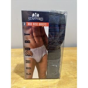 Vtg Stafford Men's Comfort Collection XL Mid Rise Brief Underwear Colored